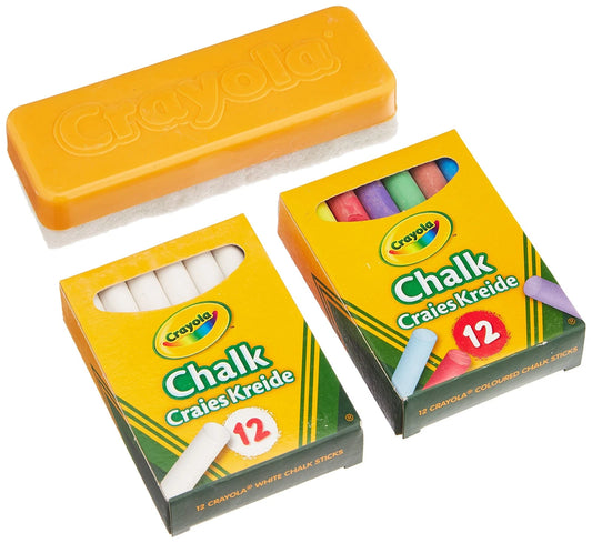 Crayola Chalk Set – 12 White & 12 Coloured - Marah Kids