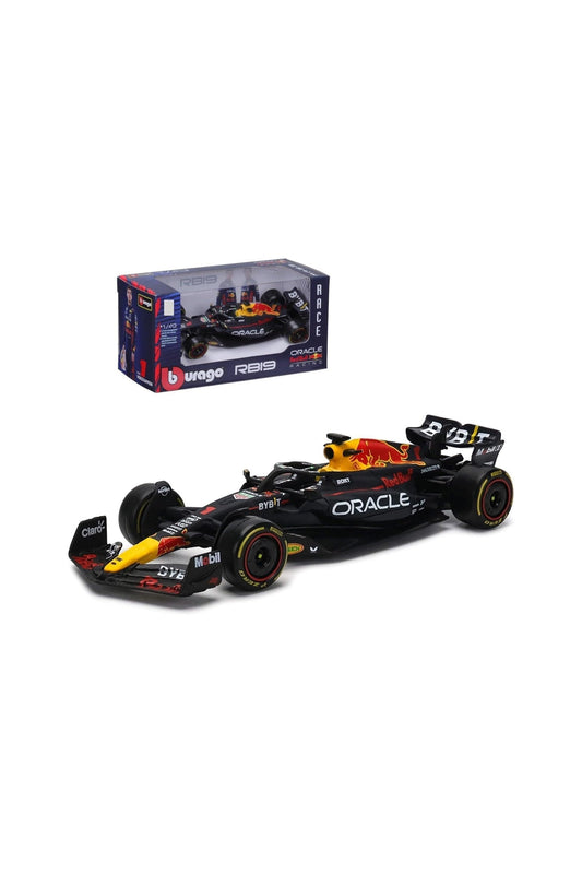 سيارة مصبوبة بمقياس رقم 1 من طراز Bburago 18-38082 Red Bull Racing F1 RB19 Max Verstappen #1