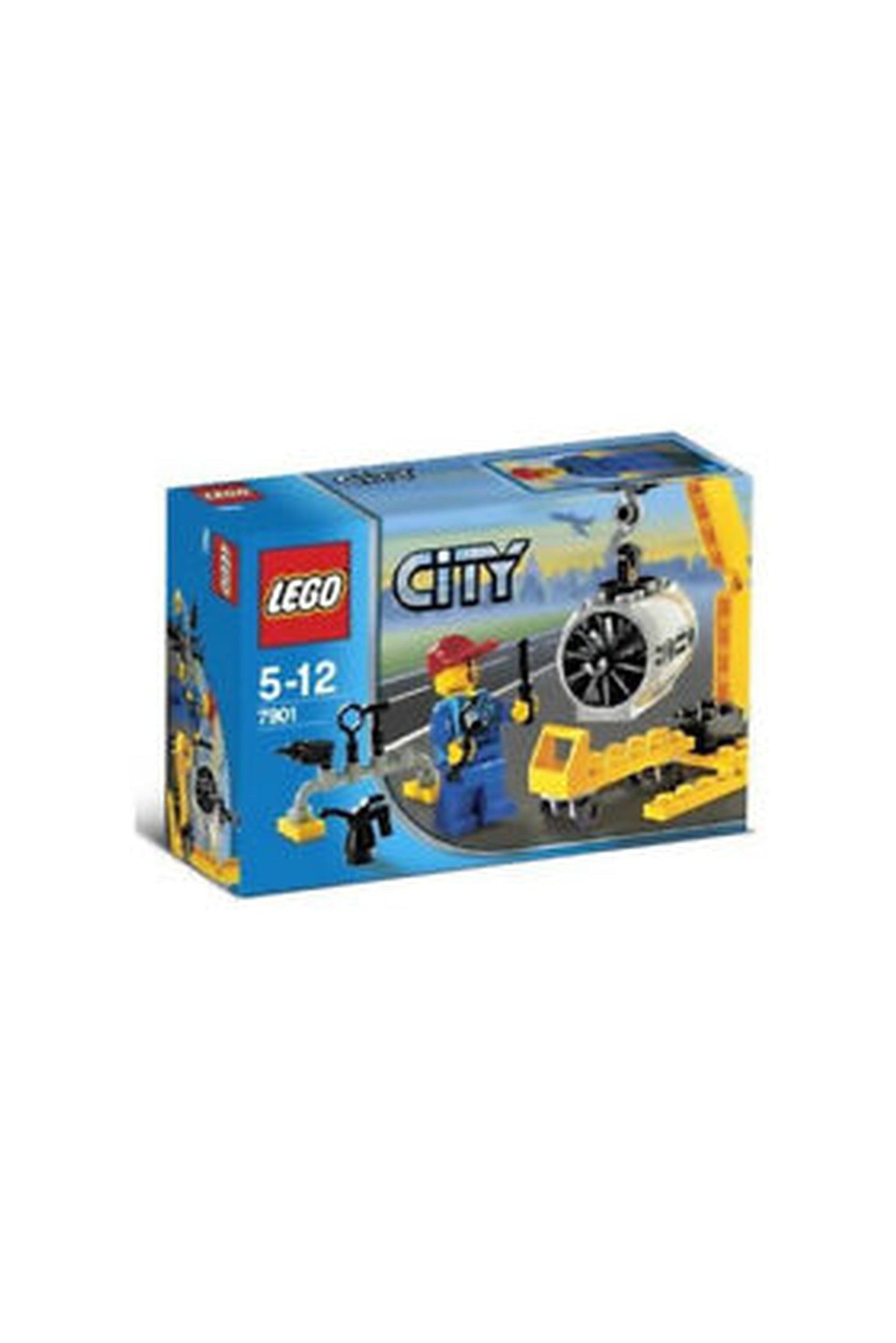 Lego Airplane Mechanic - City 7901  (Multicolor)