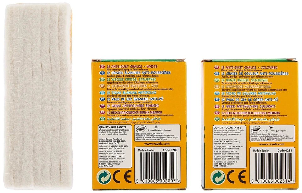 Crayola Chalk Set – 12 White & 12 Coloured - Marah Kids