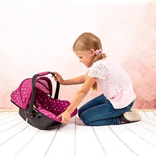 BAYER Dolls Deluxe Car Seat With Canopy Upto 46Cm Dolls - Marah Kids