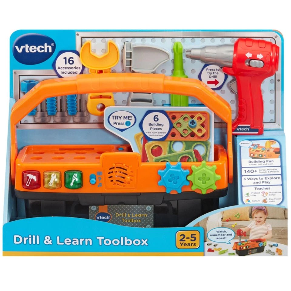 VTech Drill & Learn Toolbox – Electronic DIY Toy - Marah Kids