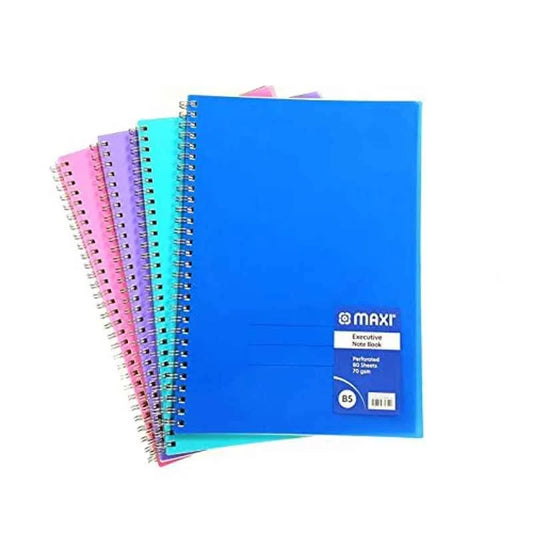 MAXI WIRE-O-COLORED PP NOTEBOOK B5 80 SHEET