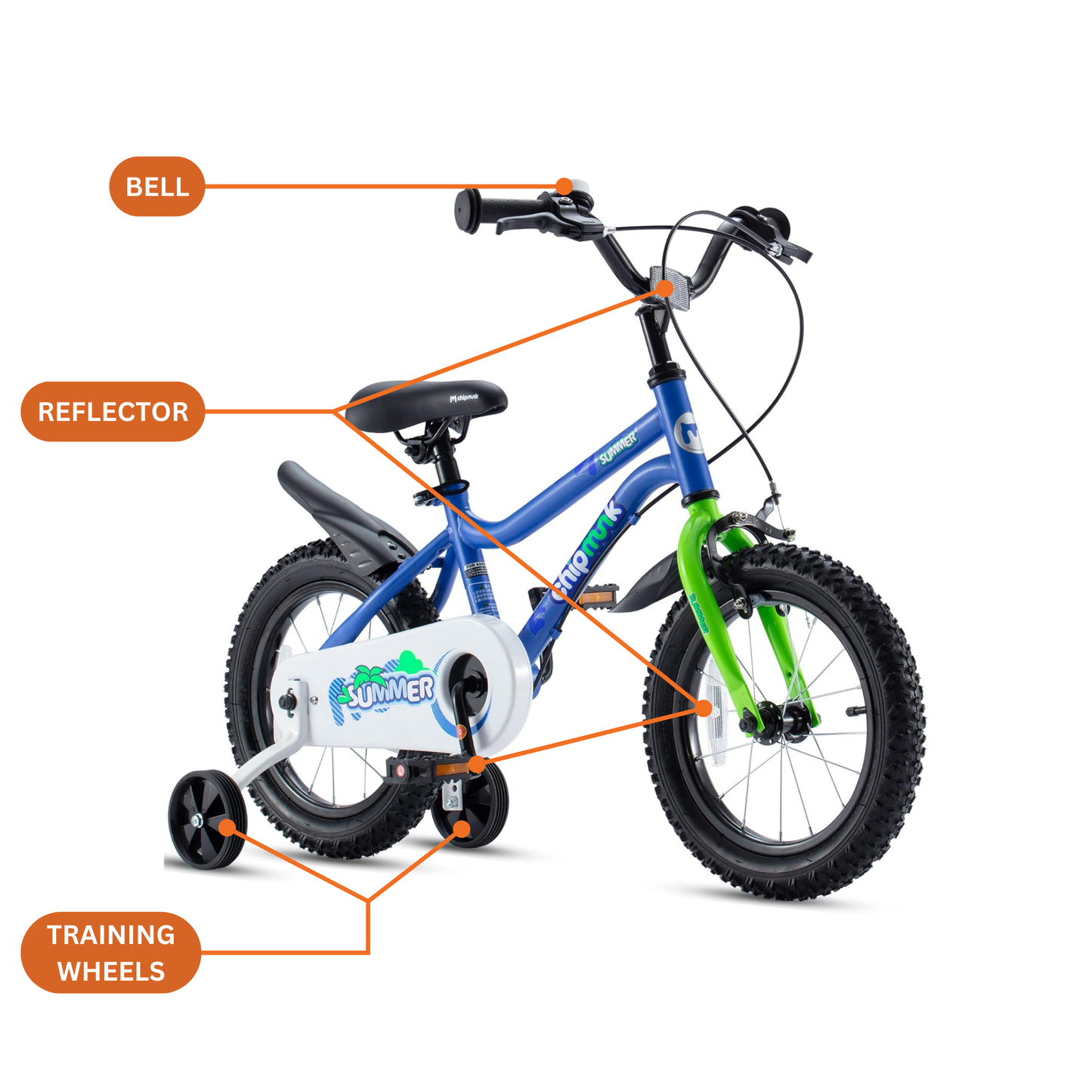 Chipmunk - RoyalBaby MK 14 Inch Bicycle - Blue