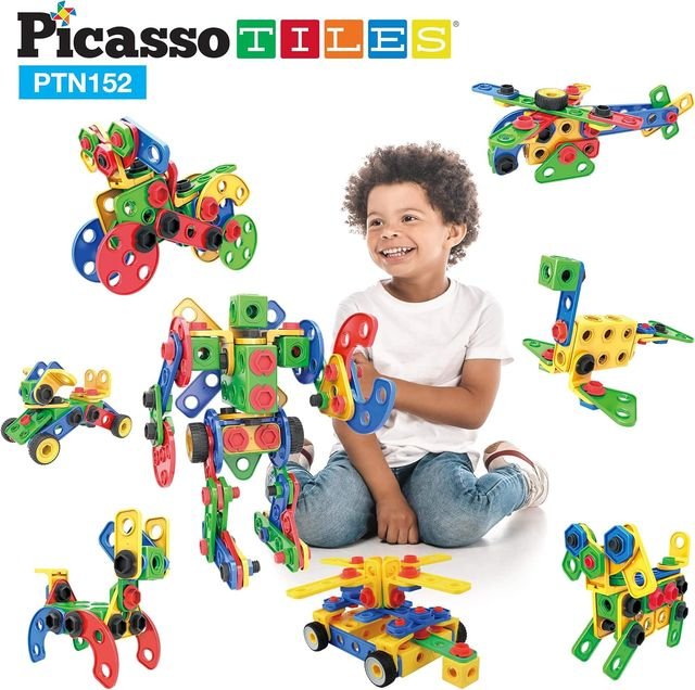 Picasso Magnetic Engineering Construction Building Set 152 - pieces - Marah Kids