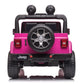 JEEP WRANGLER RUBICON 12V RIDE - ON | 4 MOTORS | EVA WHEELS | LEATHER SEAT | PINK - Marah Kids