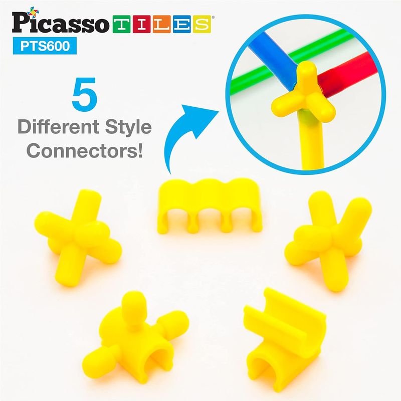 Picasso Magnetic Straw Construction Set 600 - pieces - Marah Kids