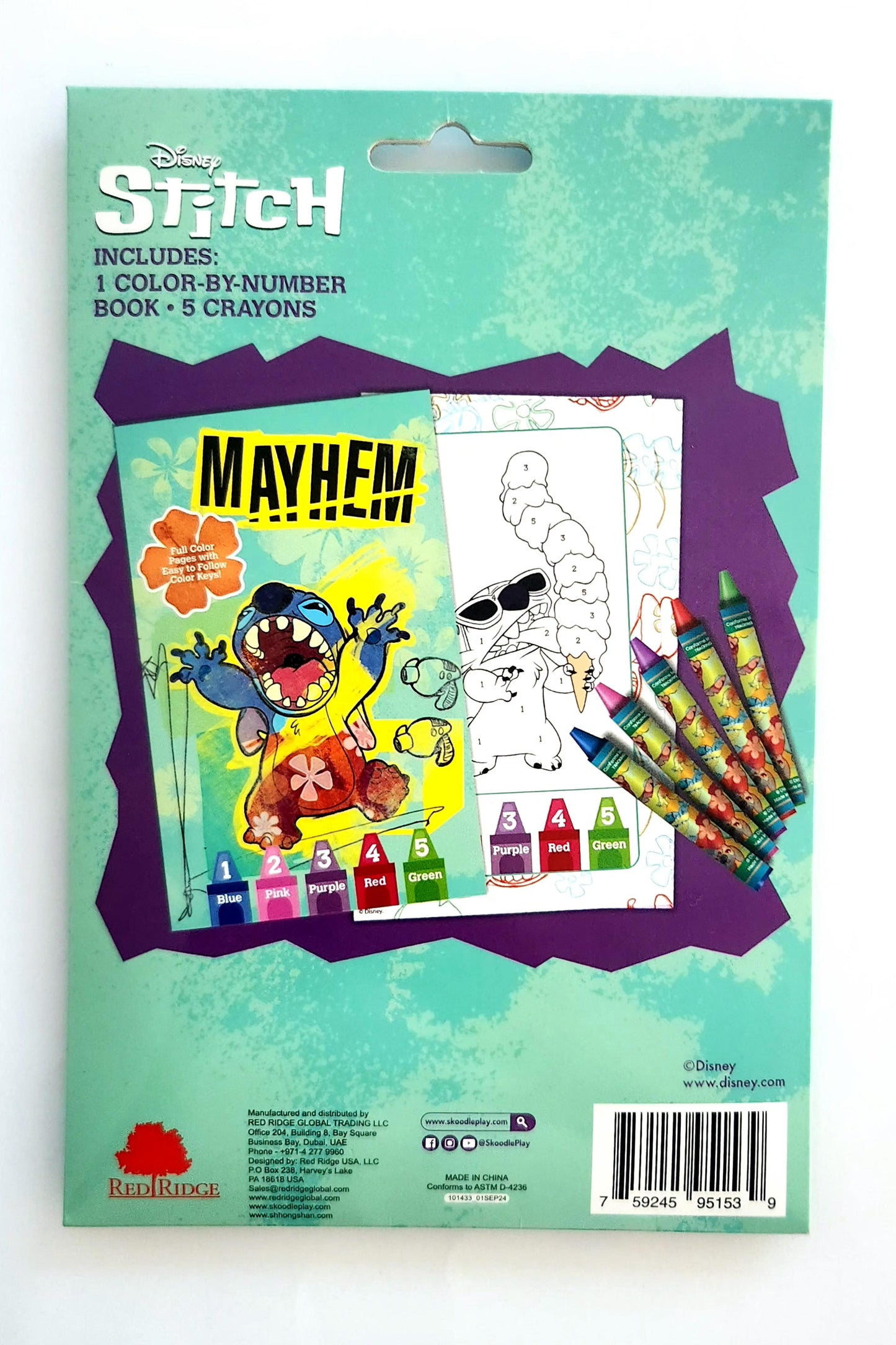 Disney Stitch Color By Number