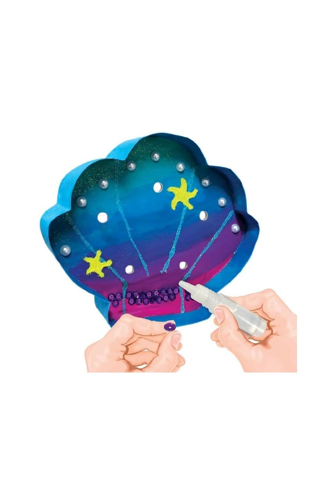 مجموعة Sew Star - تزيين أضواء السلسلة LED الخاصة بك - صدفة