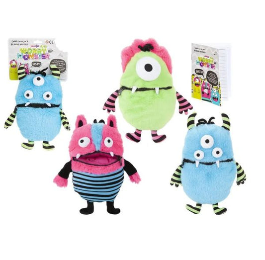 PMS WORRY MONSTER | 15cm Rabbit Fur Soft Plush Toy - Marah Kids