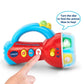 VTech Spin & Learn Color Flashlight Toy with Light - Up Colors, Music & Animal Sounds for Babies - Marah Kids