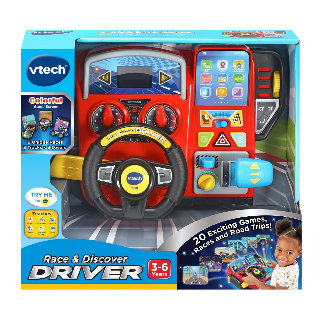 Vtech Original Driver Buy VTech Race & Discover Driver™ – Interactive Driving Toy (Ages 3–6 ...
