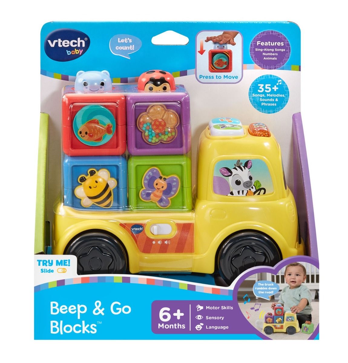 VTech Pop - A - Block Truck – Interactive Learning Toy (6M+) - Marah Kids