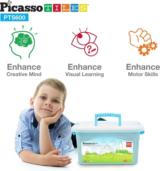 Picasso Magnetic Straw Construction Set 600 - pieces - Marah Kids