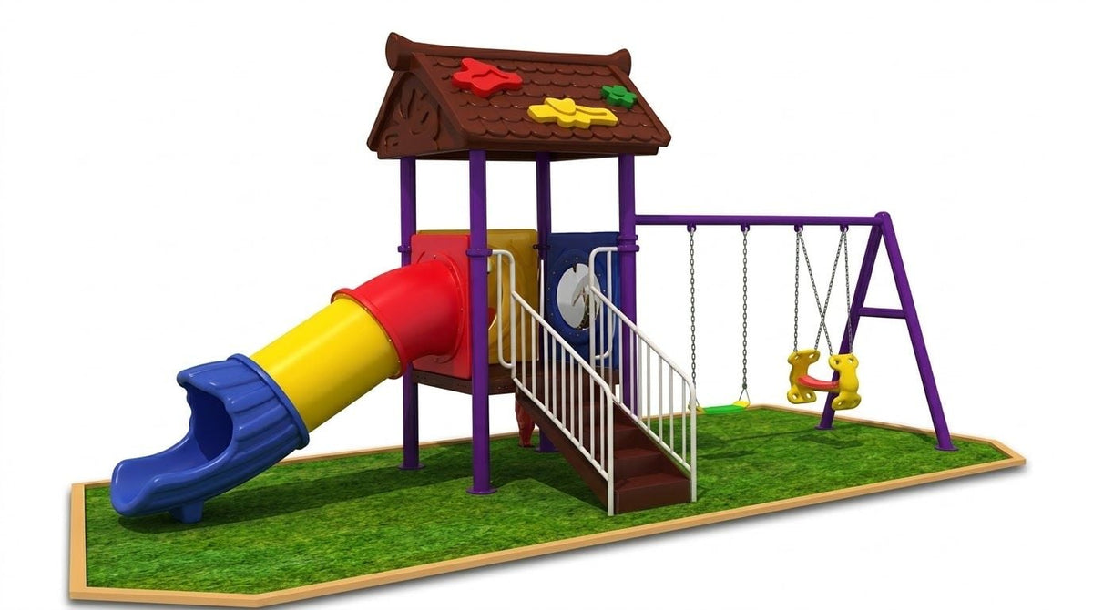 Gambol - Explorer Tower With 3 Swings & 2 Slides - main image