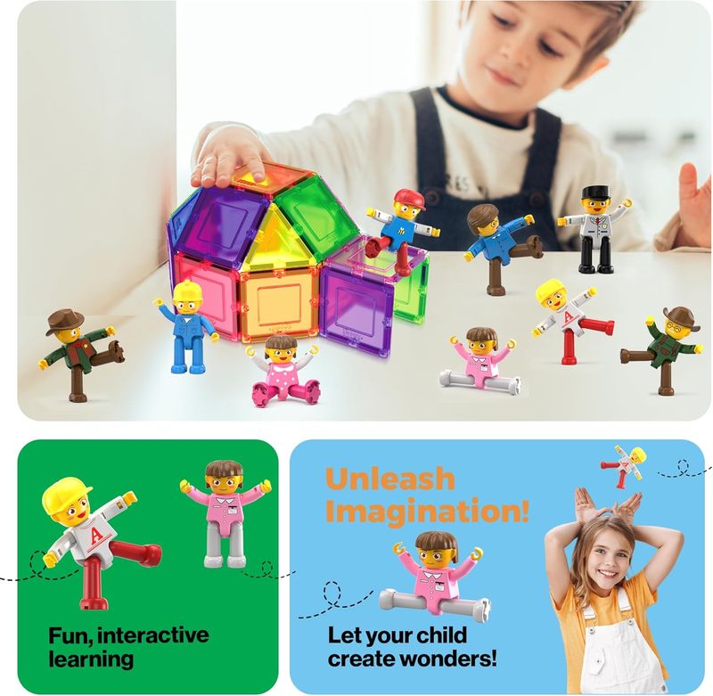 Picasso Magnetic Character Figures 16pieces - Marah Kids