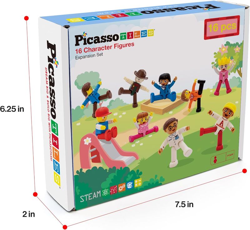 Picasso Magnetic Character Figures 16pieces - Marah Kids
