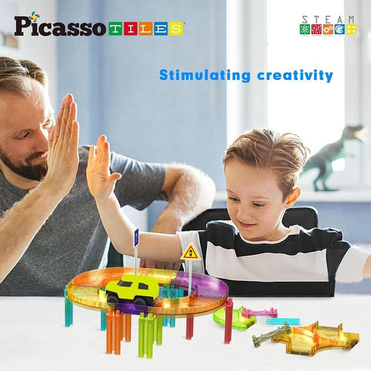 Picasso Magnetic Mini Diamond Race Track Set 40 - pieces - Marah Kids