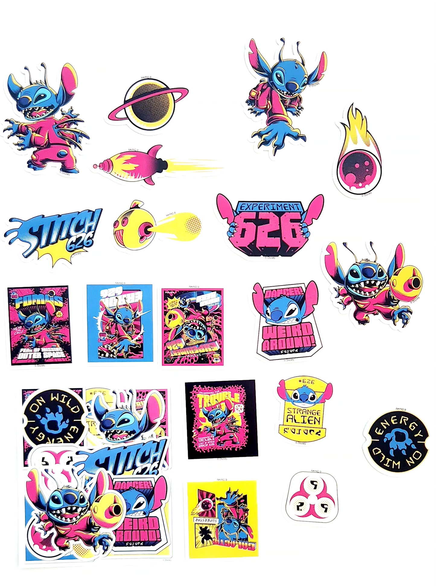 Disney Stitch Glow In The Dark Stickers