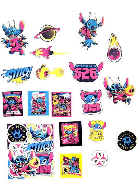 Disney Stitch Glow In The Dark Stickers