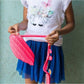 ZIPIT - Monster Pencil Case for Girls, Holds Up to 30 Pens, Machine Washable, Made of One Long Zipper! (Pink) - Marah Kids