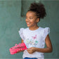 ZIPIT - Monster Pencil Case for Girls, Holds Up to 30 Pens, Machine Washable, Made of One Long Zipper! (Pink) - Marah Kids