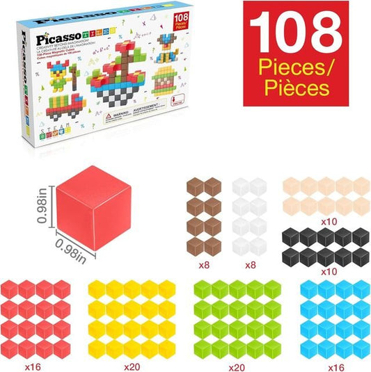 Picasso Magnetic Cubes 108 - pieces - Marah Kids