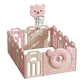 Kids Bear Playpen Pink - w/ Basketball Hoop - 12 pcs - Marah Kids